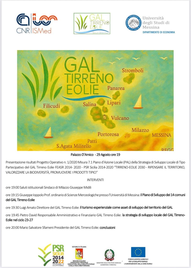 Risultati finali GAL Etna-Alcantara e Tirreno-Eolie